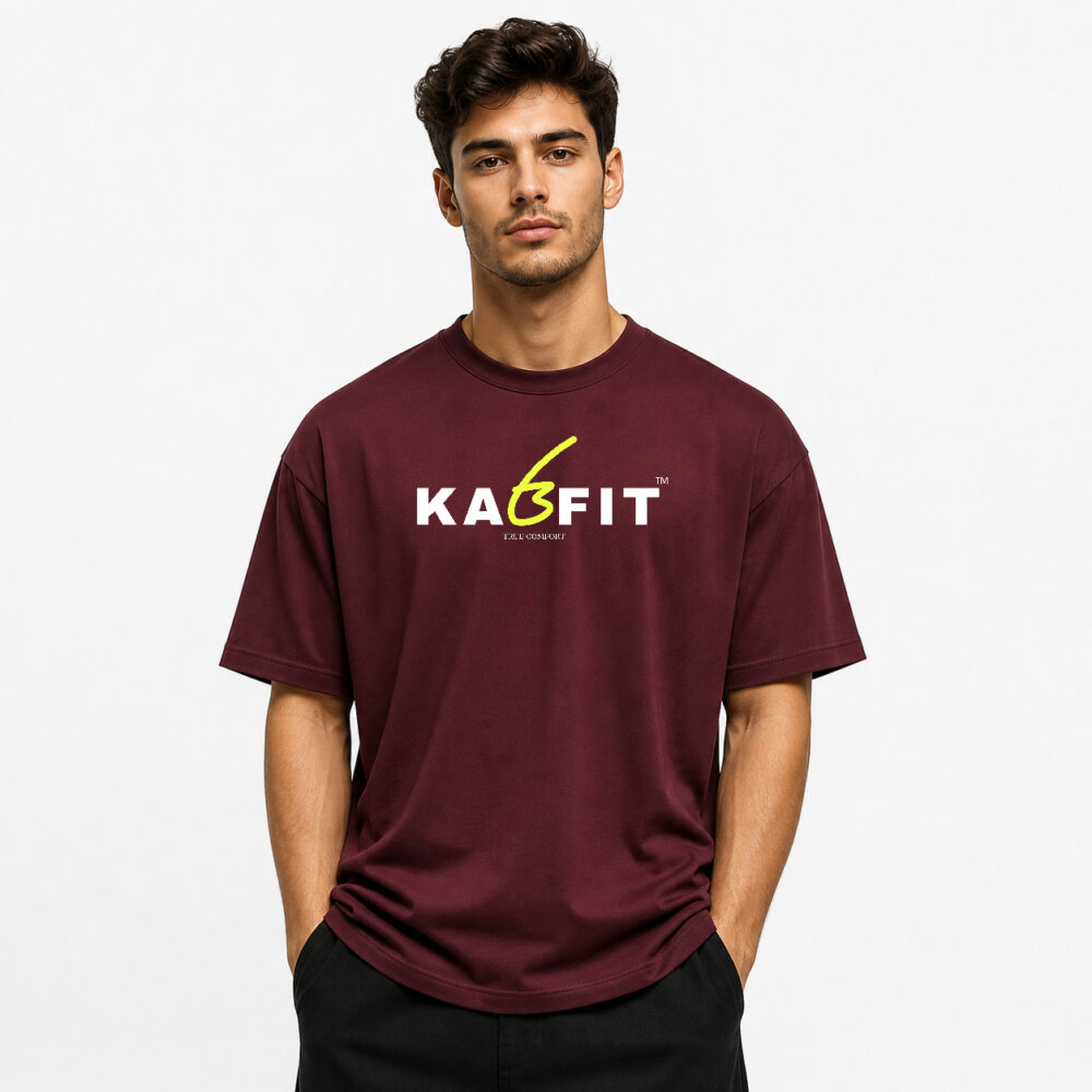 ChillDrop Oversized T-Shirt Maroon