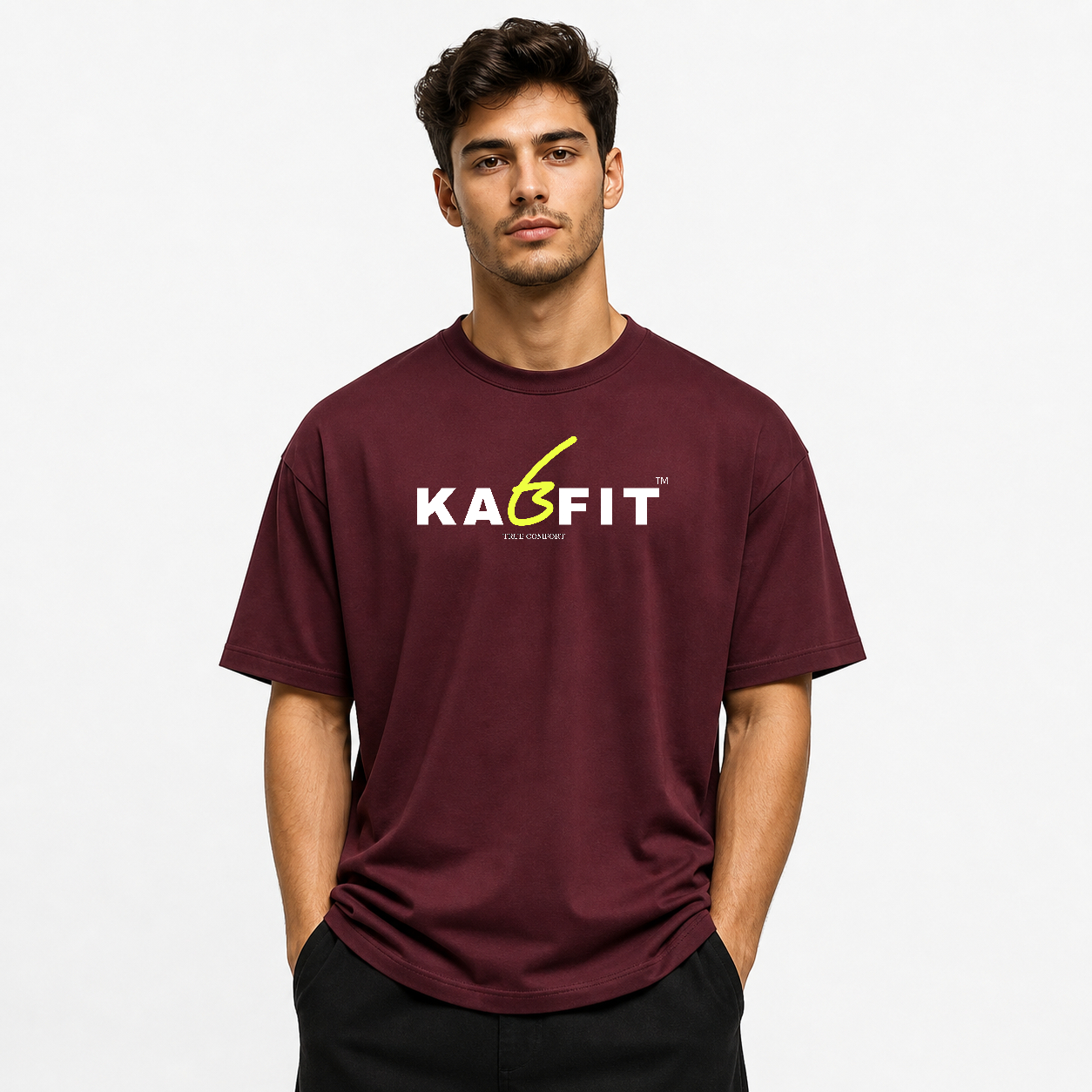 ChillDrop Oversized T-Shirt Maroon
